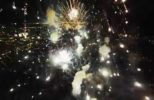 Drone Filming Fireworks From The Air