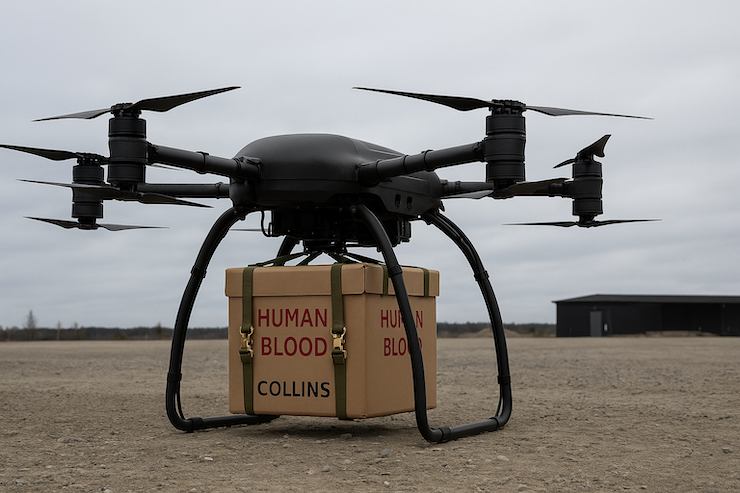 Drones Deliver Blood to Battlefield in NATO Combat Test